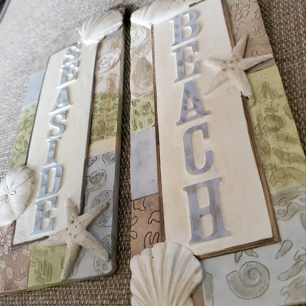 Beach and Seaside Hanging Wall Art Plaques